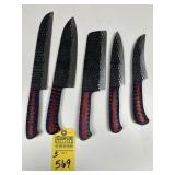 ASSORTED CHEF KNIVES - CUSTOM HANDMADE DAMASCUS ST