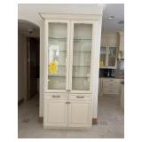 BUILT-IN CABINET WITH 2 DRAWERS, 4 DOORS (2 GLASS