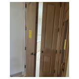 SOLID WOOD DOUBLE DOORS -APPROXIMATELY 19