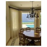 SHEER STRIPED CURTAINS - APPROXIMATELY 9