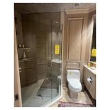 GLASS SHOWER STALL WITH WATERMARK HARDWARE - APPRO