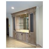 BUILT-IN CABINETS & SHELVING UNIT WITH STONE COUNT
