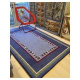 RUG - BLUE / RED / GREEN - APPROXIMATELY 8
