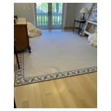 RUG - BLUE / CREAM - APPROXIMATELY 12