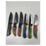ASSORTED HUNTING & SKINNING KNIVES - 3- 4