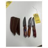 ASSORTED HUNTING & SKINNING KNIVES - 1- 4