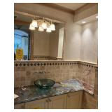 BUILT-IN MIRROR WITH 3 LIGHT FIXTURE - APPROXIMATE
