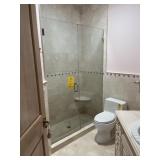 SHOWER ENCLOSURE WITH FIXTURES - APPROXIMATELY 80