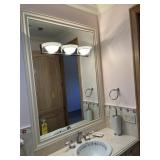 BUILT-IN MIRROR WITH 3 LIGHT FIXTURE - APPROXIMATE
