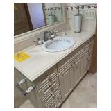 PALM BEACH CABINETS CREAM VANITY WITH 8 DRAWERS, 2