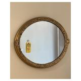 OVAL ORNATE FRAMED MIRROR - APPROXIMATELY 41