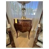 ROMBE COMMODE SIDE TABLES WITH STONE TOP
