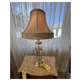 GOLD & GLASS TABLE LAMPS