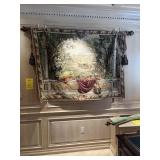 FRENCH PROVINCIAL TAPESTRY WITH ROD - APPROXIMATEL