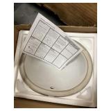 NANTUCKET SINKS ROUND WHITE UNDERCOUNTER CERAMIC S