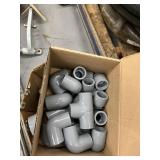 LOT ASSORTED PVC - 90o, ELBOWS, STRAIGHTS, ETC