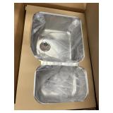 DUAL GALLEY SINK WITH STAINLESS STEEL GRID DRAIN A