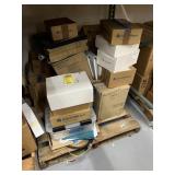 PALLET ASSORTED FIRE SUPPRESSION SYSTEM PARTS
