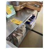 STAINLESS STEEL TABLE WITH SHELF - 60