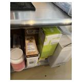 LOT DISPOSABLE KITCHEN SUPPLIES - CUPS, STRAWS, CO