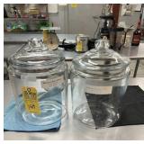 LARGE GLASS CANDY JARS