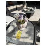 ASSORTED OUTDOOR DECOR (UPSTAIRS BALCONY)