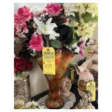 ASSORTED VASES WITH ARTIFICIAL FLOWERS
