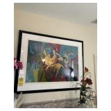 FRAMED ARTWORK / SERIGRAPH - TABLE FOR ONE - SIGNE
