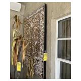 CARVED PICTURE - BIRDS, TREES & FLOWERS