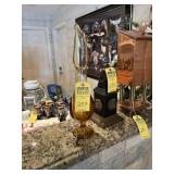 VASE - BROWN / GOLDEN GLASS