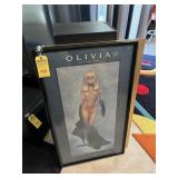 FRAMED ARTWORK - OLIVIA - NUDE - MASQUERADE