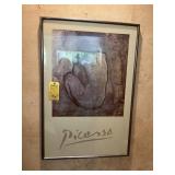 ASSORTED PICTURES - 1- PICASSO POSTER / 1- WOMAN (