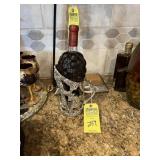 METAL DECORATIVE PITCHER WITH BOTTLE OF BAKKHOSZ G