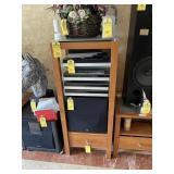 PIECES FURNITURE - 2- END TABLES / 2- SHELVING UNI