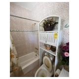 ASSORTED - ARTIFICIAL FLOWERS, BATHROOM ACCESSORIE