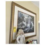 FRAMED & MATTED PICTURE - DOOR WITH FLOWERS - 40