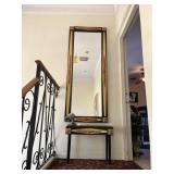 MATCHING PIECES - BLACK & GOLD - MIRROR / BENCH