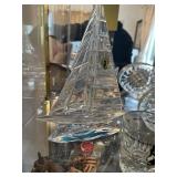 ASSORTED GLASS DECOR - DUCK, SAILBOAT, CLOCK, BIRD
