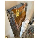 LUCITE FOLDING CHAIRS - 1- BLUE / 1- ORANGE