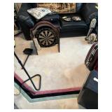 OCTAGON SHAPE RUG - WHITE / GREEN / BLACK / MAUVE