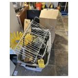 TOTES ASSORTED - RACKS, TIRE PRESSURE METER, HOSE,