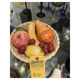 CERAMIC BOWL WITH CERAMIC FRUIT