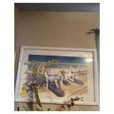 FRAMED PRINT - BEACH - BY KATHLEEN DENIS