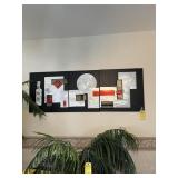 3-PIECE WALL ART - BLACK / RED / GOLD / SILVER - G