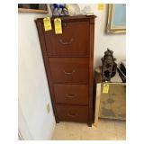 WOOD FILE CABINET WITH 4 DRAWERS