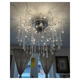 SPIRAL CRYSTAL CHANDELIER (MOUNTED)