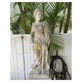 STATUES WITH PEDESTAL BASES - WOMEN - APPROXIMATEL