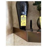 BLACK STOPPERED VASE