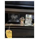 ASSORTED DECOR - MIRRORED TRAY, DRAGON ETCHING, ET