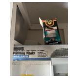 LOT ASSORTED - SHELVING BRACKETS, FRAMING NAILS, E